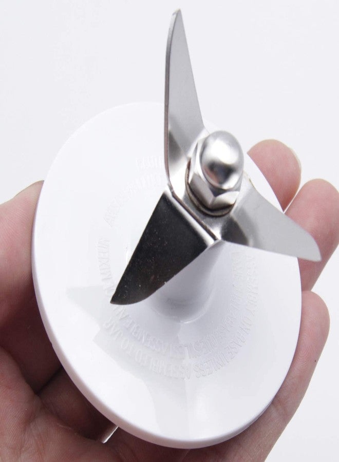 QDJUNE SPB-456-2 White Blender Cutting with 3 Rubber Sealing Gasket,Seal O-Ring Assembly, Fit for Cuisinart Blenders BFP-703/BFP-10/SPB-7/BFP703B/BFP-703CH/SPB7/SPB-7BK/CB8/CB9/BFP-703 - Image 3